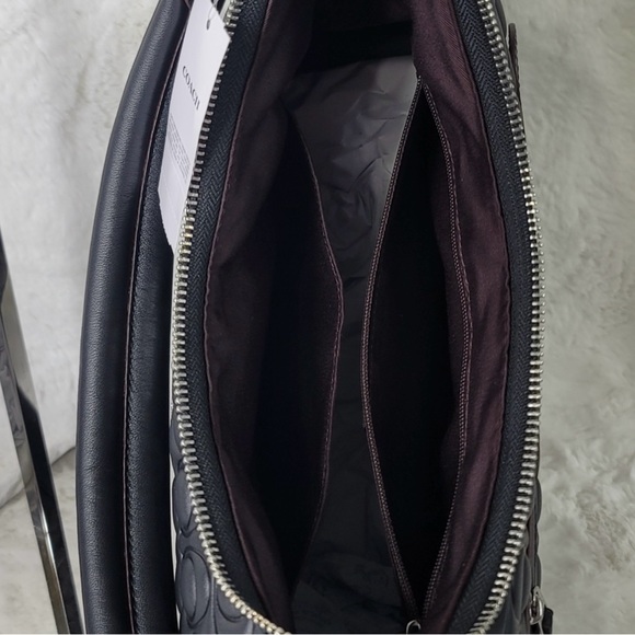 🔥SALE COACH 2 SET Black Signature 3-in-1 Handbag Shoulder Bag Crossbody Purse - Picture 6 of 16